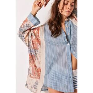 Free People Intimately Lucky In Love Shirt Size Small